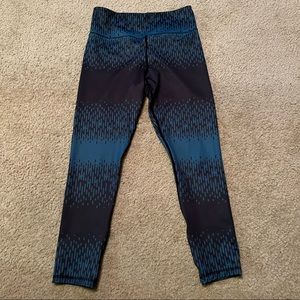 ZYIA Active Blue Printed Tights Leggings